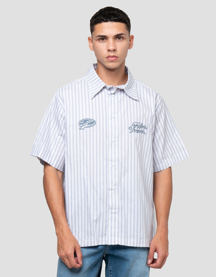 DISNEY BOXY STRIPES ZOOTOPIA KEMEJA PRIA