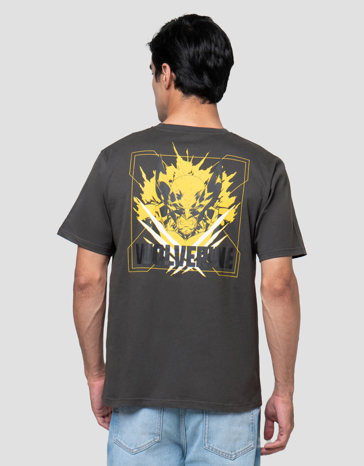 MARVEL WOLVERINE BACKPRINT KAOS PRIA