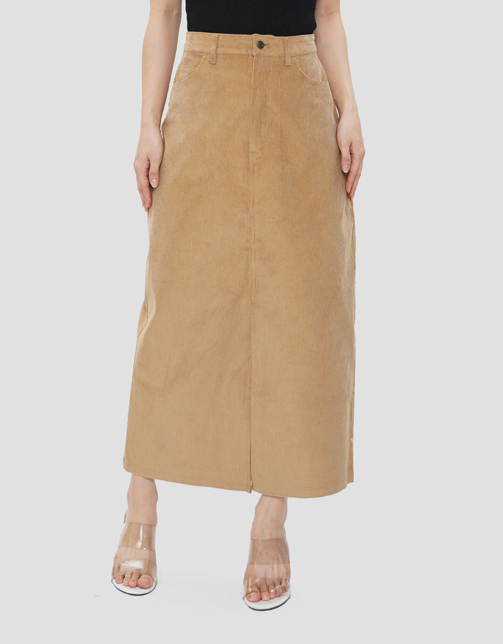 SUKO ROK MIDI CORDUROY WANITA