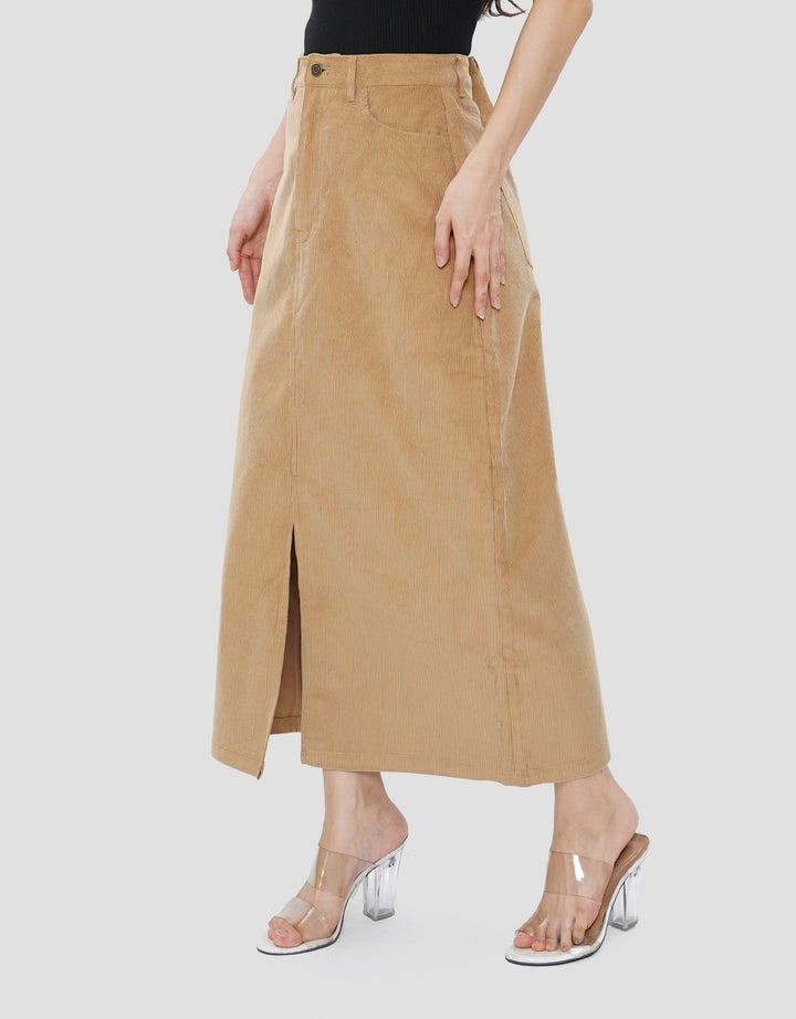 SUKO ROK MIDI CORDUROY WANITA