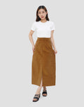 SUKO ROK MIDI CORDUROY WANITA