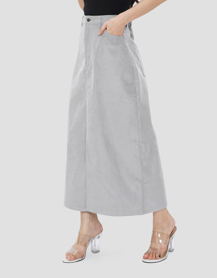 SUKO ROK MIDI CORDUROY WANITA