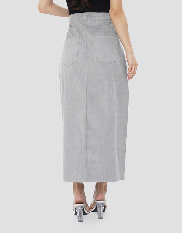 SUKO ROK MIDI CORDUROY WANITA
