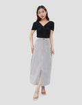 SUKO ROK MIDI CORDUROY WANITA