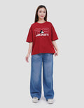 Disney Boxy Print Mickey Mouse Racing Kaos Wanita