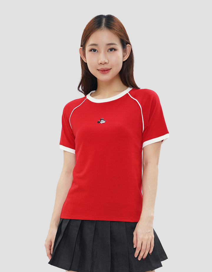 DISNEY PRINT MICKEY MOUSE RACING KAOS WANITA