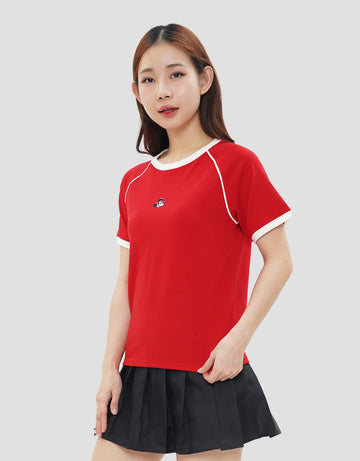 DISNEY PRINT MICKEY MOUSE RACING KAOS WANITA