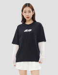 DISNEY LAYER LACE MICKEY MOUSE RACING SWEATER OVERSIZE WANITA