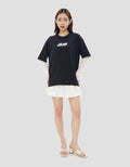 DISNEY LAYER LACE MICKEY MOUSE RACING SWEATER OVERSIZE WANITA