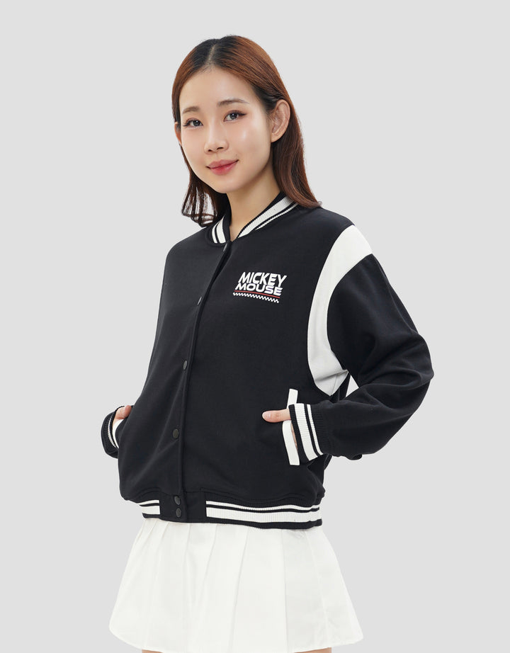 DISNEY BOXY PRINT MICKEY MOUSE JAKET VARSITY WANITA