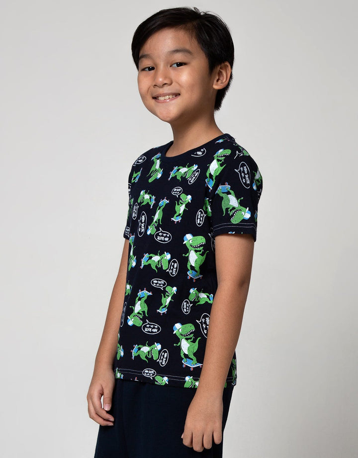 Little M Dino Full Print Kids T-Shirt