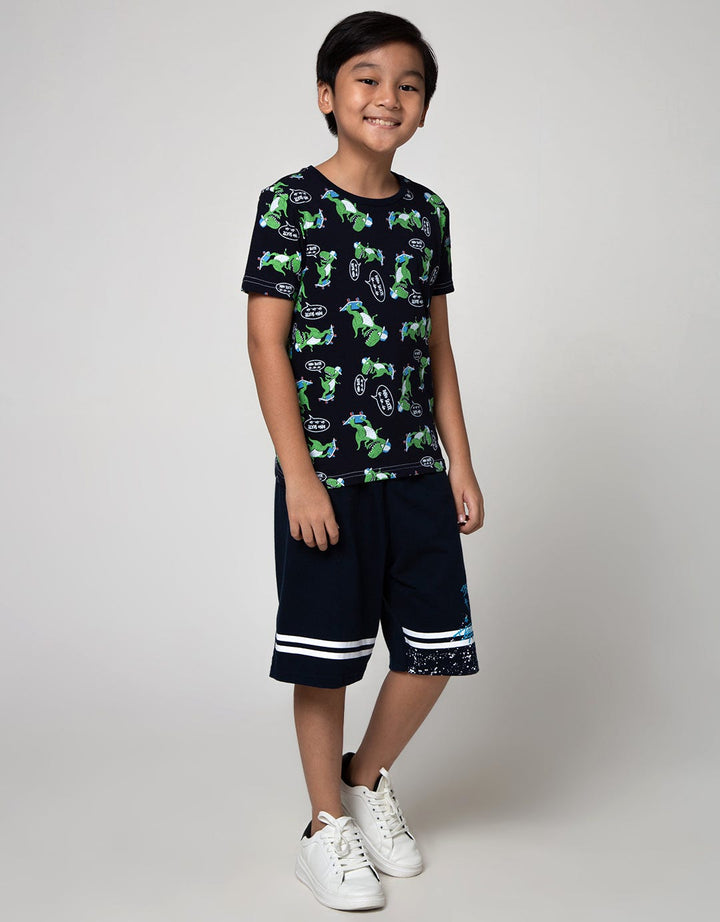Little M Dino Full Print Kids T-Shirt