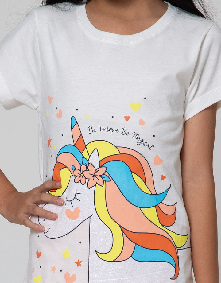 Little M Short Sleeve T-Shirt Unicorn 2