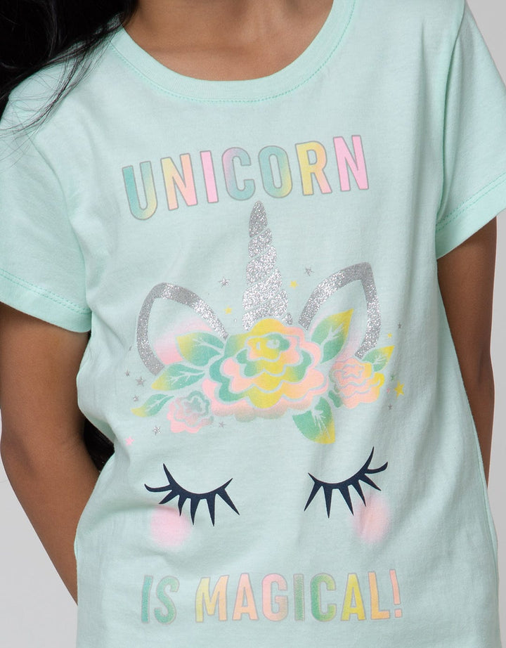 Little M Short Sleeve T-Shirt Unicorn 3