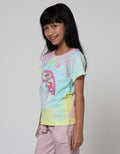 Little M Unicorn Print Kaos Anak Perempuan