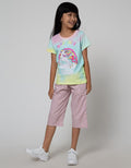 Little M Unicorn Print Kaos Anak Perempuan