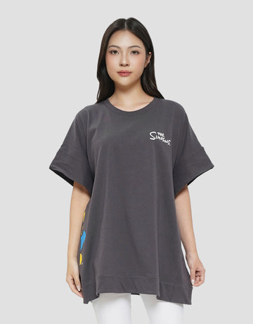 SUKO THE SIMPSONS SIDE PRINT KAOS WANITA