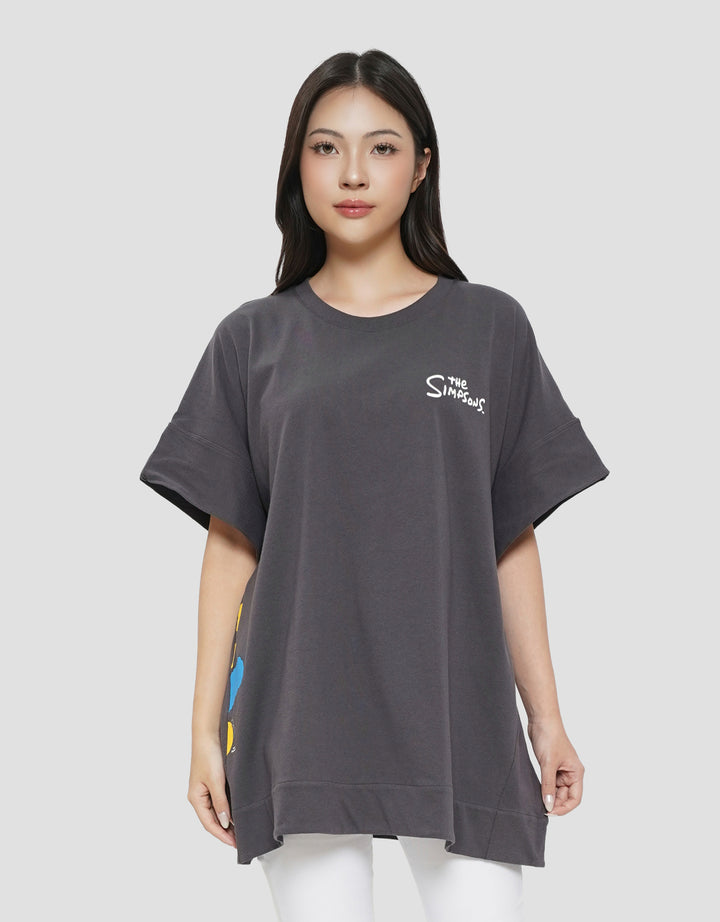 SUKO THE SIMPSONS SIDE PRINT KAOS WANITA