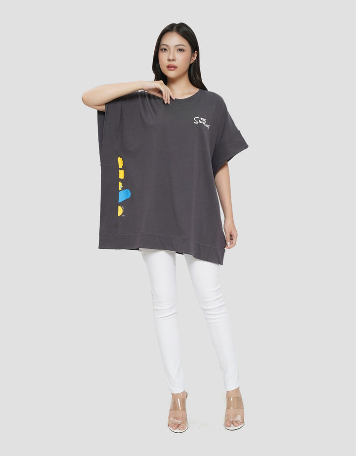 SUKO THE SIMPSONS SIDE PRINT KAOS WANITA