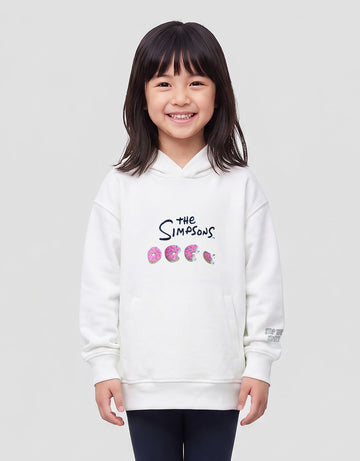 SUKO THE SIMPSONS PRINT DONUTS JAKET HOODIE WANITA