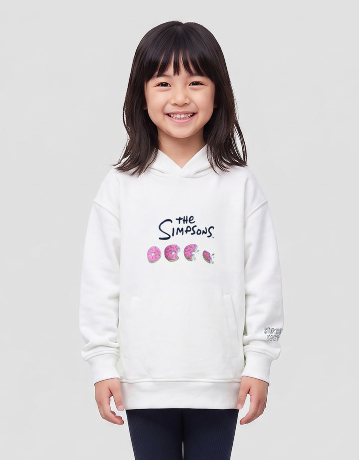 SUKO THE SIMPSONS PRINT DONUTS JAKET HOODIE WANITA