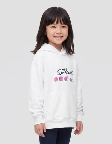 SUKO THE SIMPSONS PRINT DONUTS JAKET HOODIE WANITA
