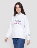 Suko The Simpsons Print Donuts Jaket Hoodie Wanita
