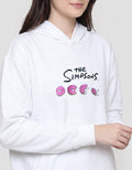 Suko The Simpsons Print Donuts Jaket Hoodie Wanita