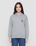 SUKO THE SIMPSONS PRINT DONUT WORRY JAKET HOODIE WANITA