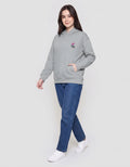 SUKO THE SIMPSONS PRINT DONUT WORRY JAKET HOODIE WANITA