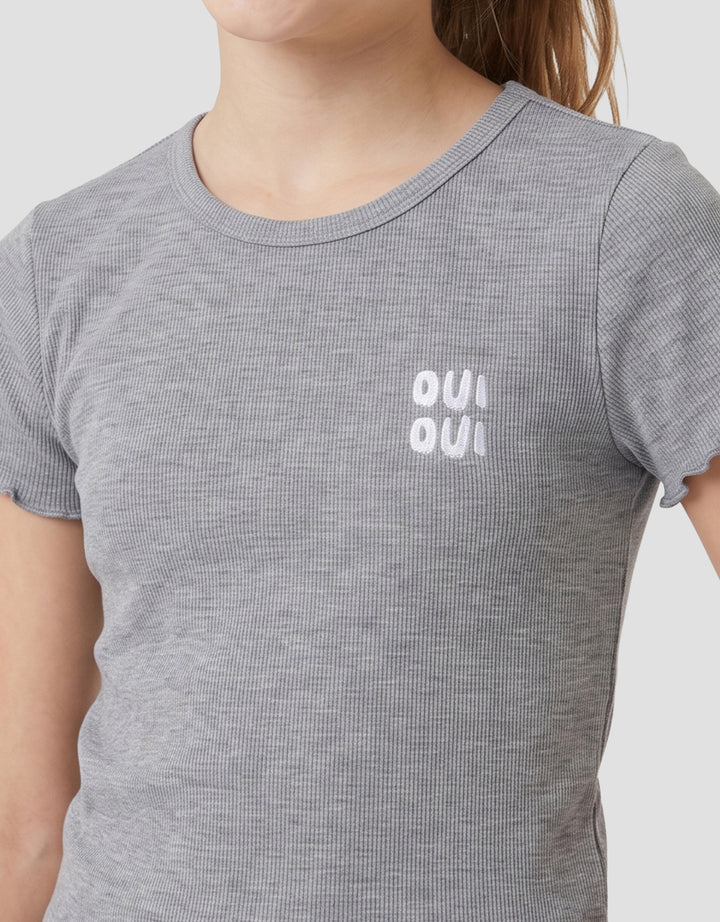 SHE'SENSE OUI BRODERIE KAOS WANITA