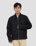 COLE COLLAR ZIPPER JAKET JEANS PRIA