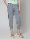 American Jeans Cut Ribbon Jogger Pants Wanita