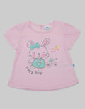 Pipiniko Short Sleeve T-Shirt Top Bunny Tiny Bloom