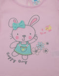 Pipiniko Short Sleeve T-Shirt Top Bunny Tiny Bloom