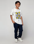 Nevada Short Sleeve T-Shirt Print Marble Smiley