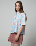 Nevada Short Sleeve Shirt Crop Cotton Brush