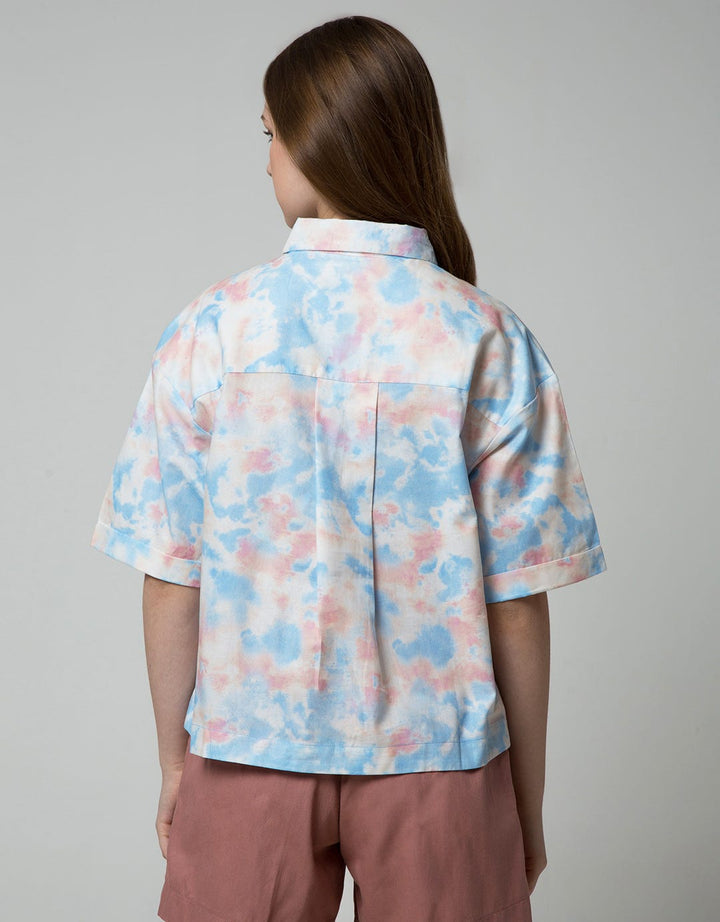 Nevada Short Sleeve Shirt Crop Cotton Brush