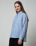 Nevada Stripes Top Kemeja Wanita