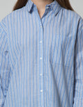 Nevada Stripes Top Kemeja Wanita