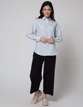 Nevada Kemeja Lengan Panjang Top Stripe Yd