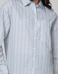 Nevada Kemeja Lengan Panjang Top Stripe Yd