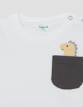 LITTLE M SLEVELESS WITH POCKET DINO PAKAIAN SETELAN BAYI