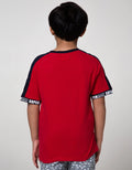 Character Superman Logo Ribbon Short Sleeve T-Shirt