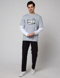 American Jeans Long Sleeve T-Shirt Mock Sleeve Checkered