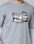 American Jeans Long Sleeve T-Shirt Mock Sleeve Checkered