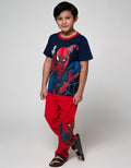 Marvel Spiderman Thwip Set Short Sleeve Long Pants