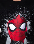 Marvel Spiderman Face Splash Short Sleeve T-Shirt