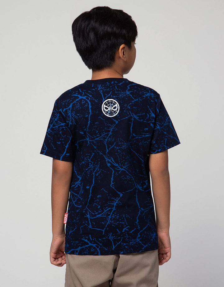 Marvel Short Sleeve T-Shirt Spiderman Marble