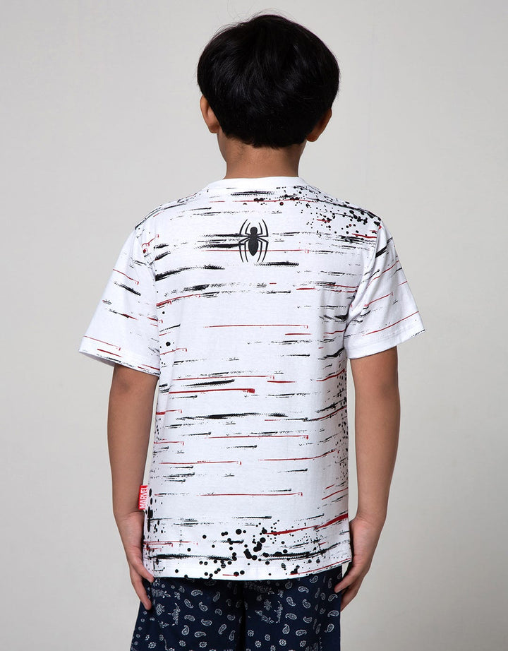 Marvel Spiderman Head Short Sleeve T-Shirt